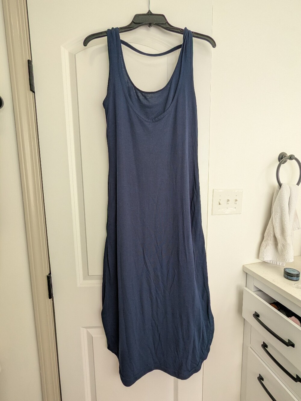 Kindred Bravely Navy Nursing and Maternity Sleeveless Dress